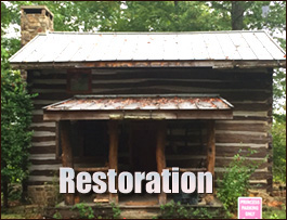 Historic Log Cabin Restoration  Cumberland County, North Carolina
